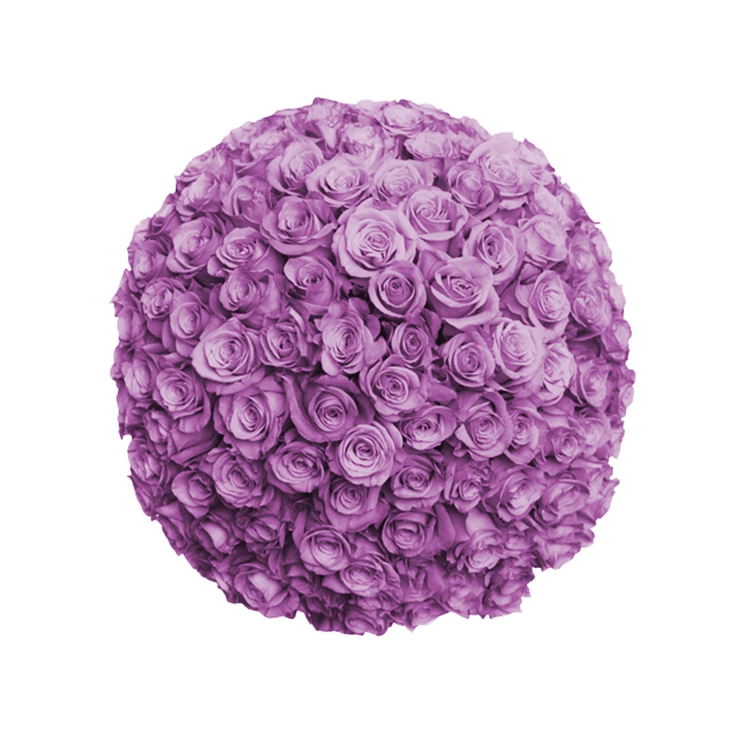 Fresh Roses in a Vase | 100 Purple Roses - Floral Arrangement - Flower Delivery Brooklyn
