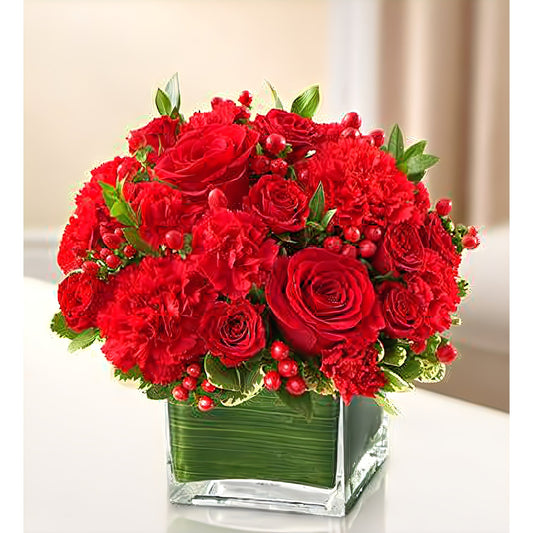 Healing Tears - All Red - Floral Arrangement - Flower Delivery Brooklyn