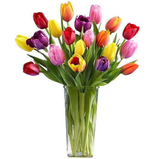 Lovely Assorted Tulips - Floral Arrangement - Flower Delivery Brooklyn