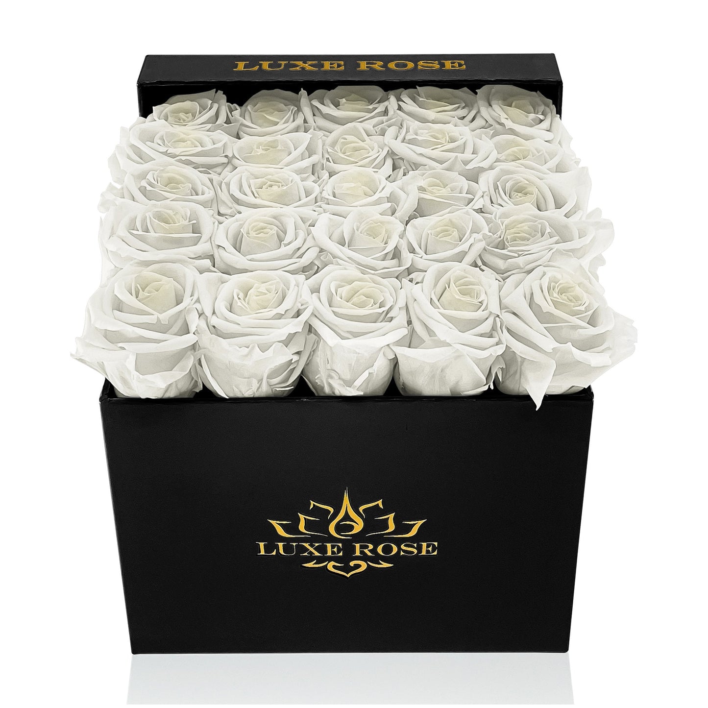 Preserved Roses Small Box | White - Floral Arrangement - Flower Delivery Brooklyn
