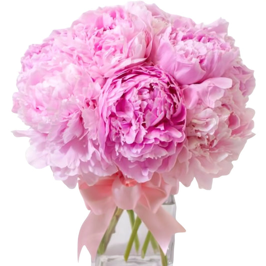 Pretty Pink Peony - Floral Arrangement - Flower Delivery Brooklyn
