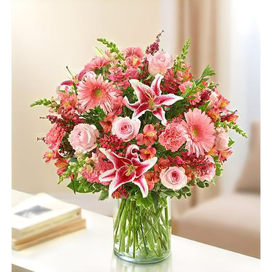 Sincerest Sorrow - All Pink - Floral Arrangement - Flower Delivery Brooklyn