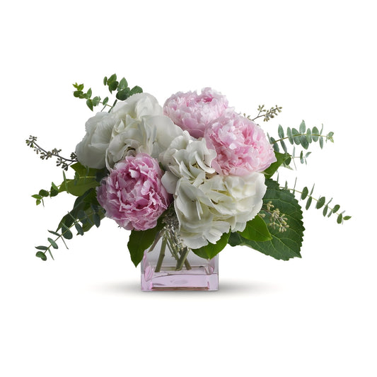 Soft Pink Peony Bouquet - Floral Arrangement - Flower Delivery Brooklyn