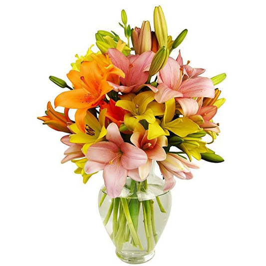 Assorted Lily Bouquet - Floral Arrangement - Flower Delivery Brooklyn