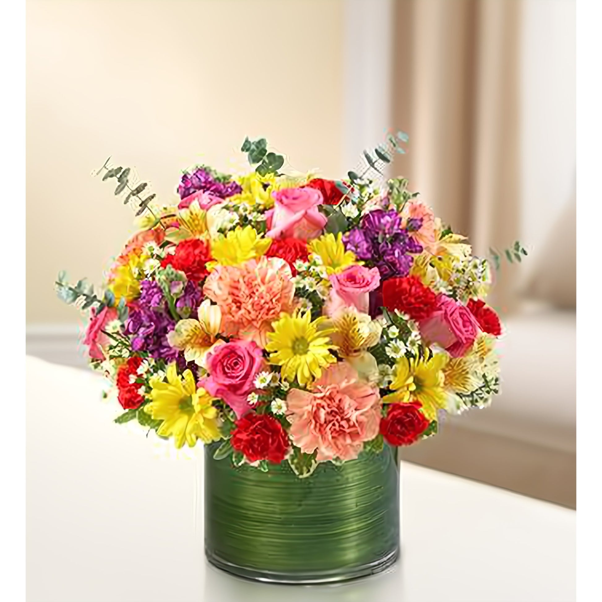 Cherished Memories - Multicolor Bright - Floral Arrangement - Flower Delivery Brooklyn