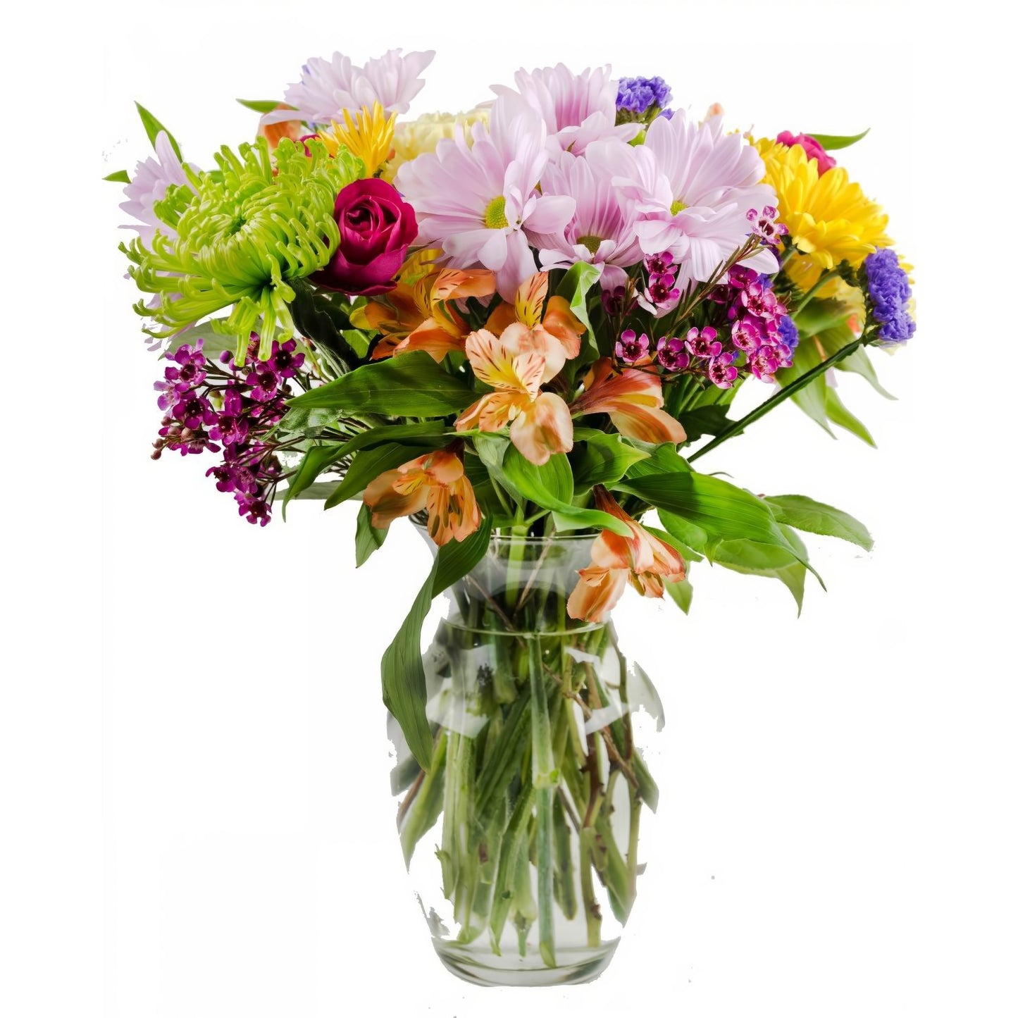 Colorful Blooms Bouquet - Floral Arrangement - Flower Delivery Brooklyn