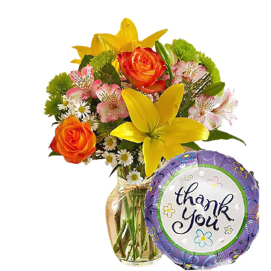 Fields of the World Thank You - Floral Arrangement - Flower Delivery Brooklyn