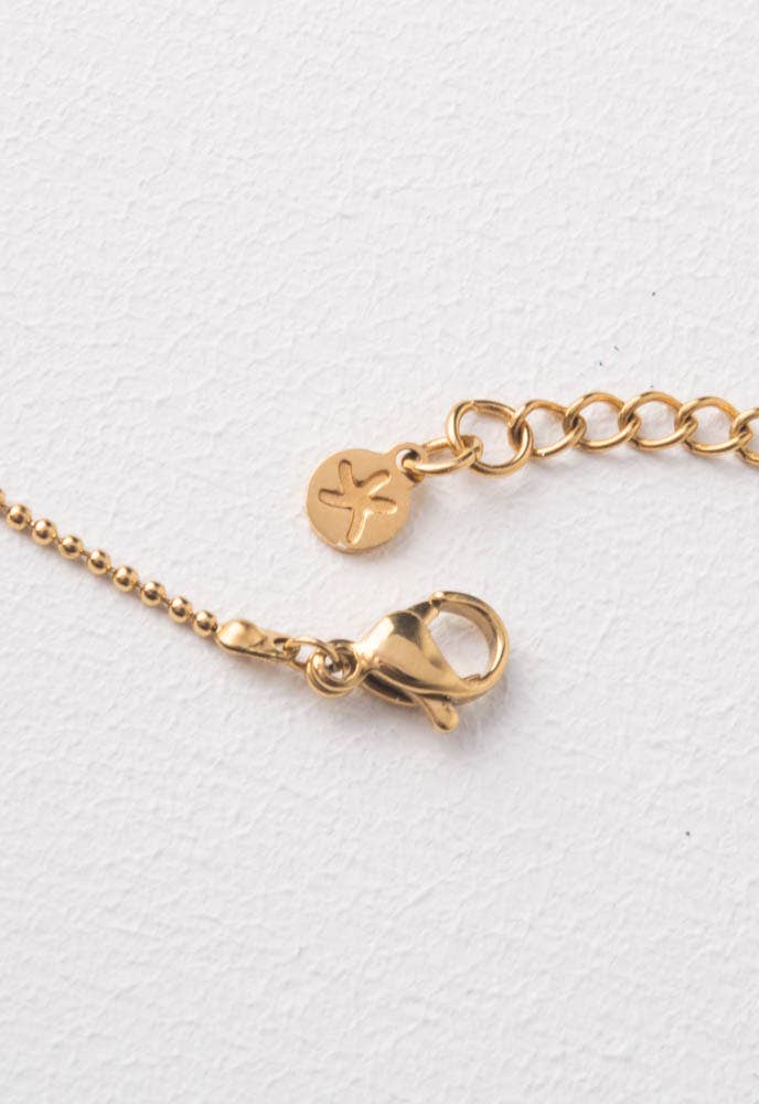 Gift of Love Gold Heart Necklace - Floral Arrangement - Flower Delivery Brooklyn