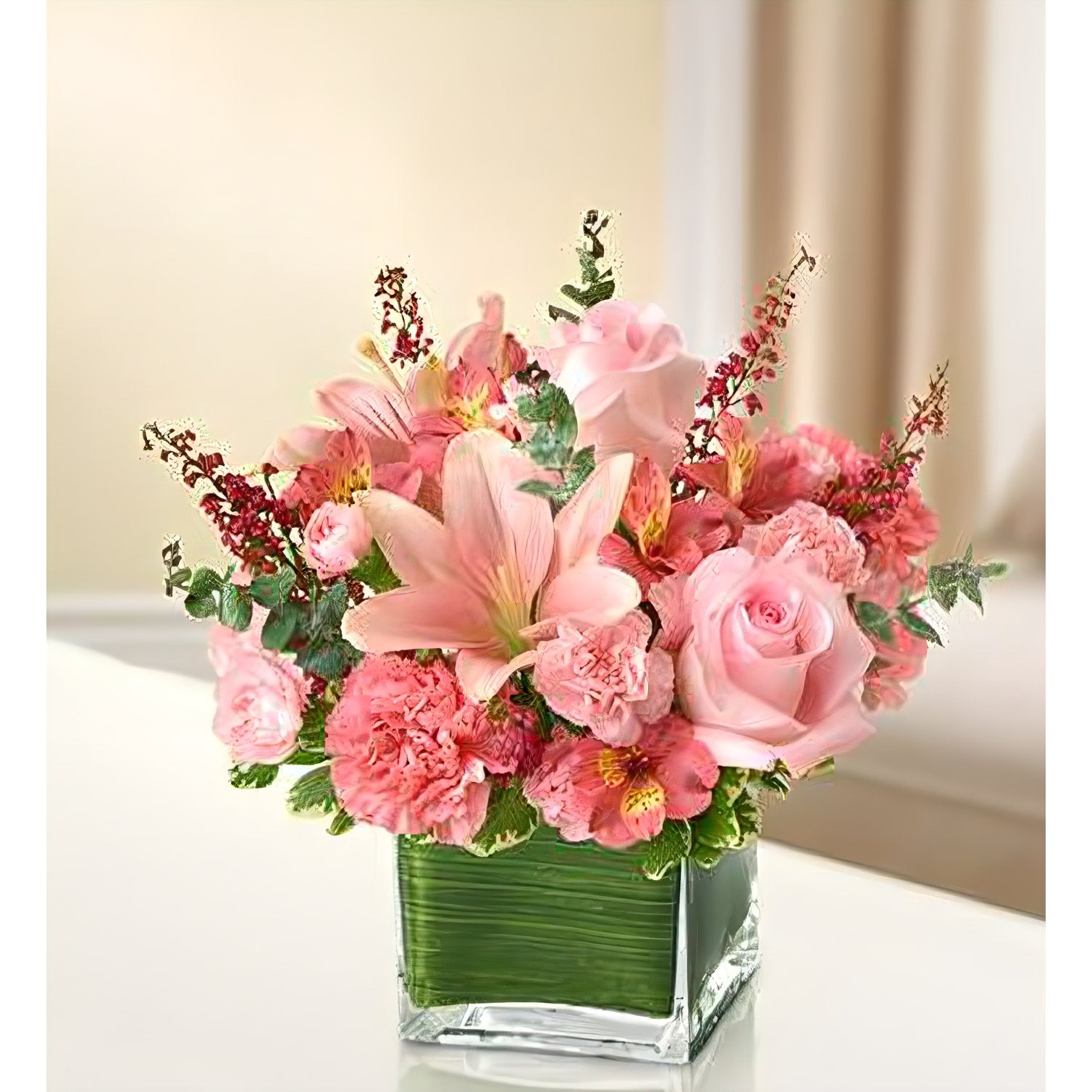 Healing Tears - All Pink - Floral Arrangement - Flower Delivery Brooklyn