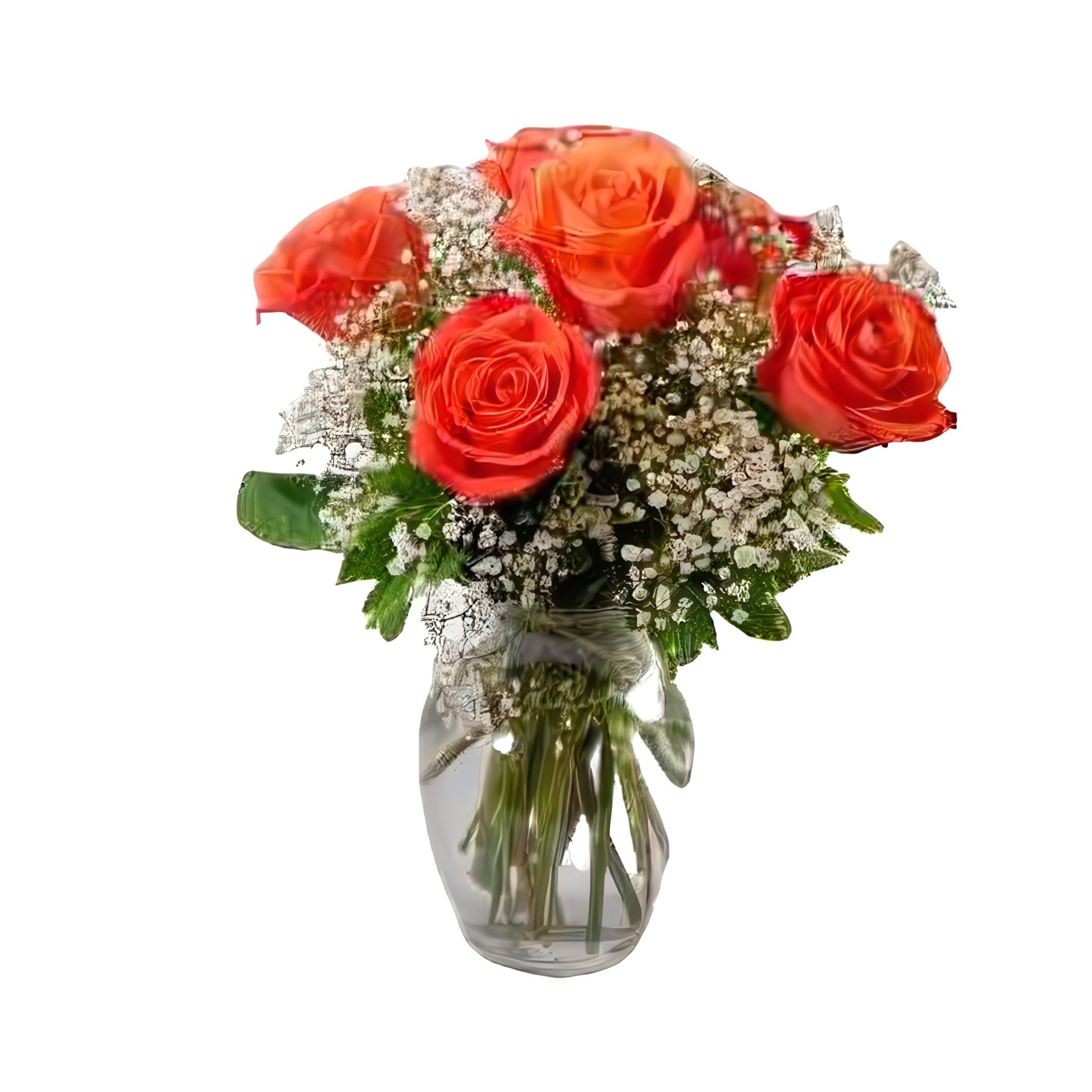 Love's Embrace Roses - Orange - Floral Arrangement - Flower Delivery Brooklyn