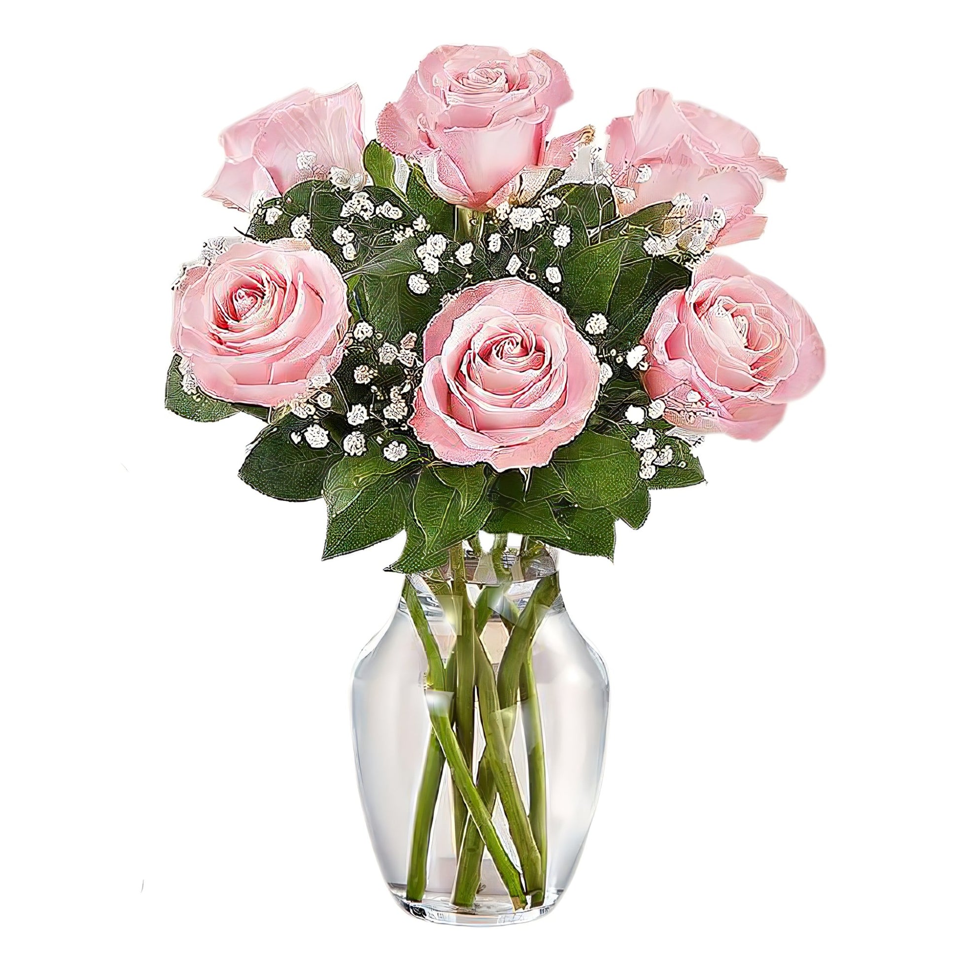 Love's Embrace Roses - Pink - Floral Arrangement - Flower Delivery Brooklyn