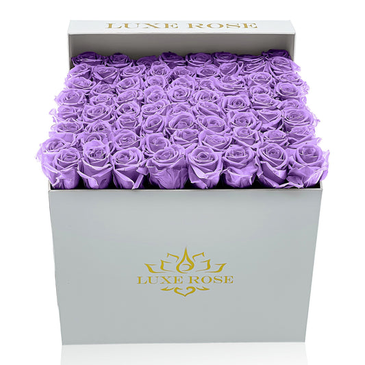 Preserved Roses Large Box | Lilac - Floral Arrangement - Flower Delivery Brooklyn
