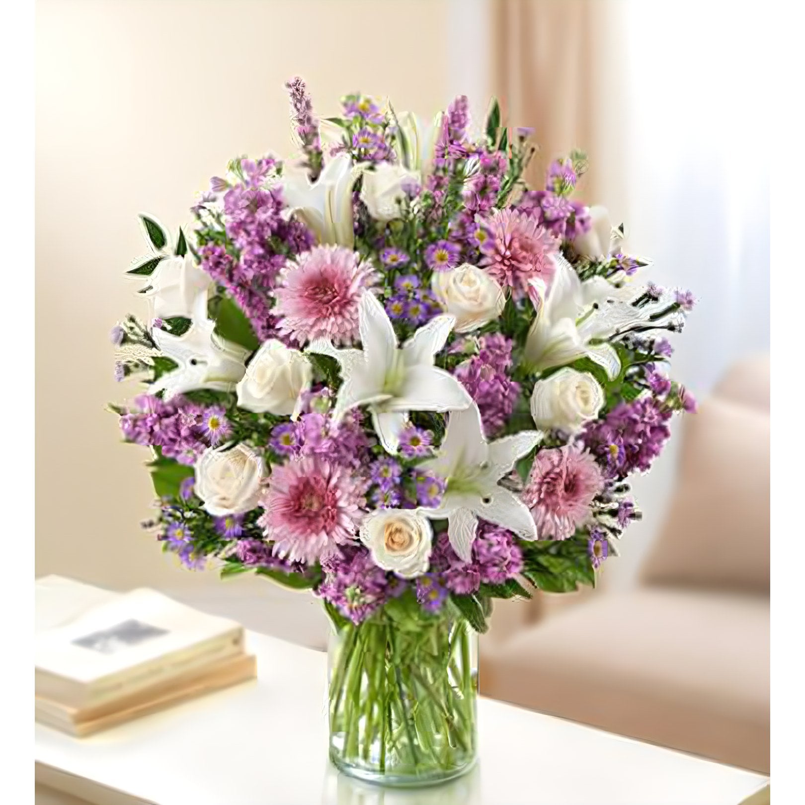 Sincerest Sorrow - Lavender and White - Floral Arrangement - Flower Delivery Brooklyn