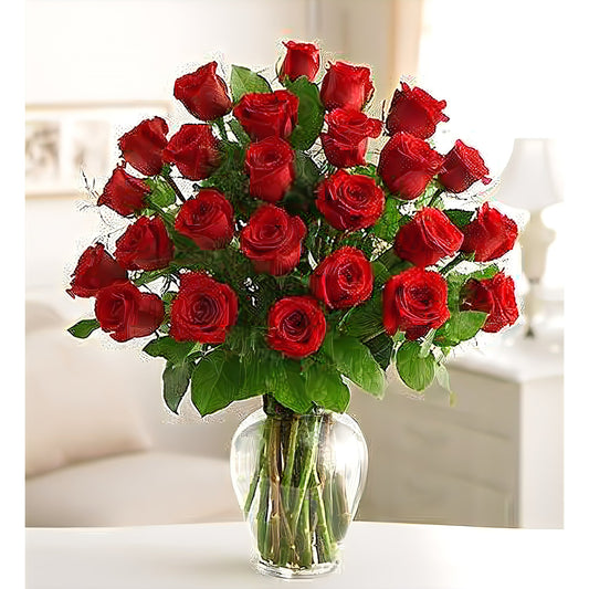 Two Dozen Roses for Sympathy - Floral Arrangement - Flower Delivery Brooklyn