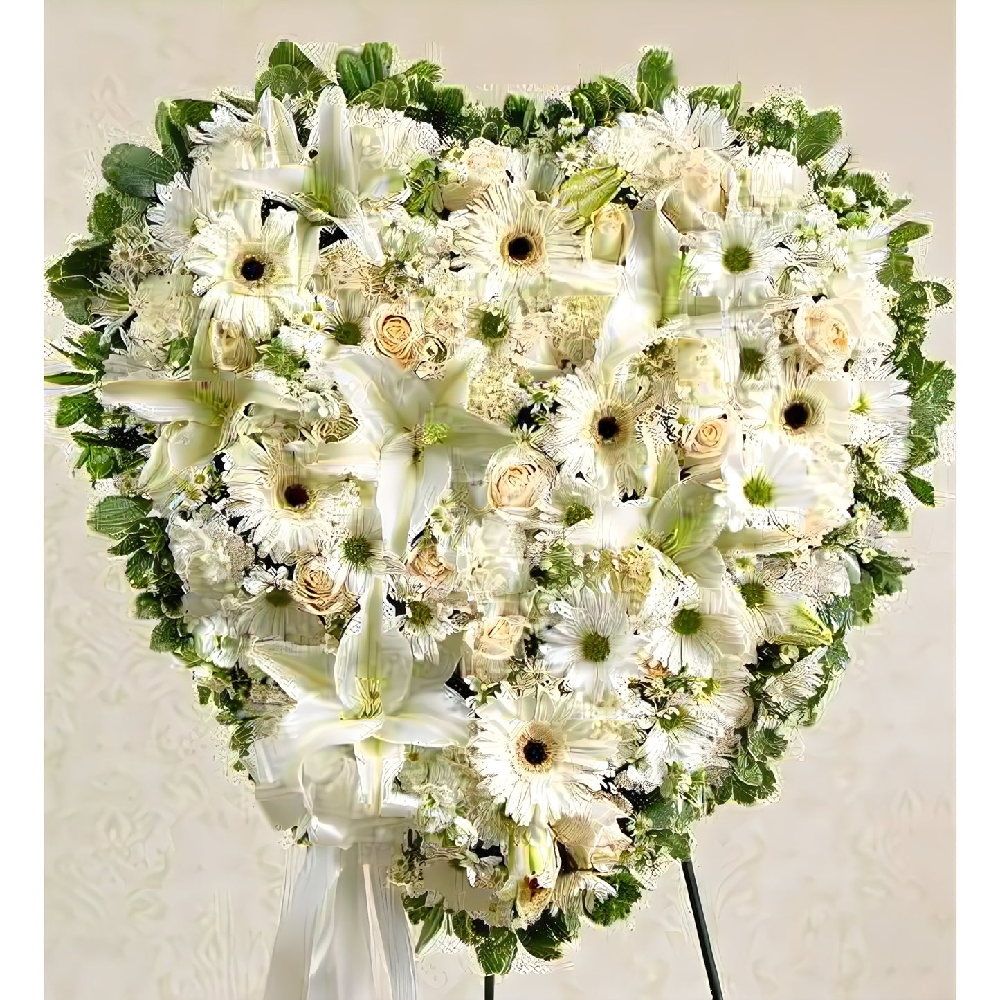 White Heart - Floral Arrangement - Flower Delivery Brooklyn